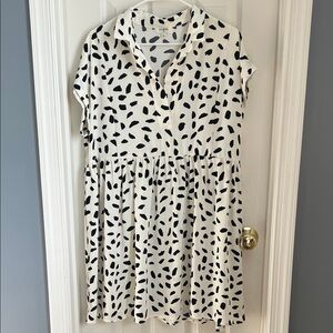 ⚜️ UMGEE Black and White Midi Dress size L